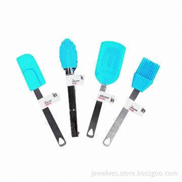Food grade silicone turners with stainless steel handle